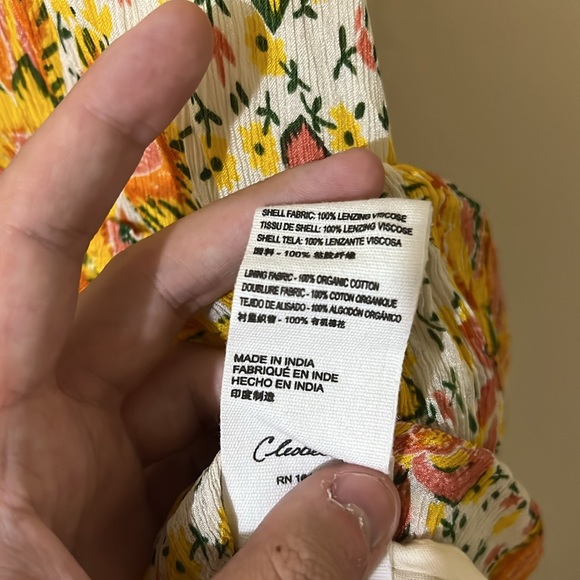 Cleobella | Audrey Lucia Floral Print Tiered Mini Dress M - Picture 6 of 7